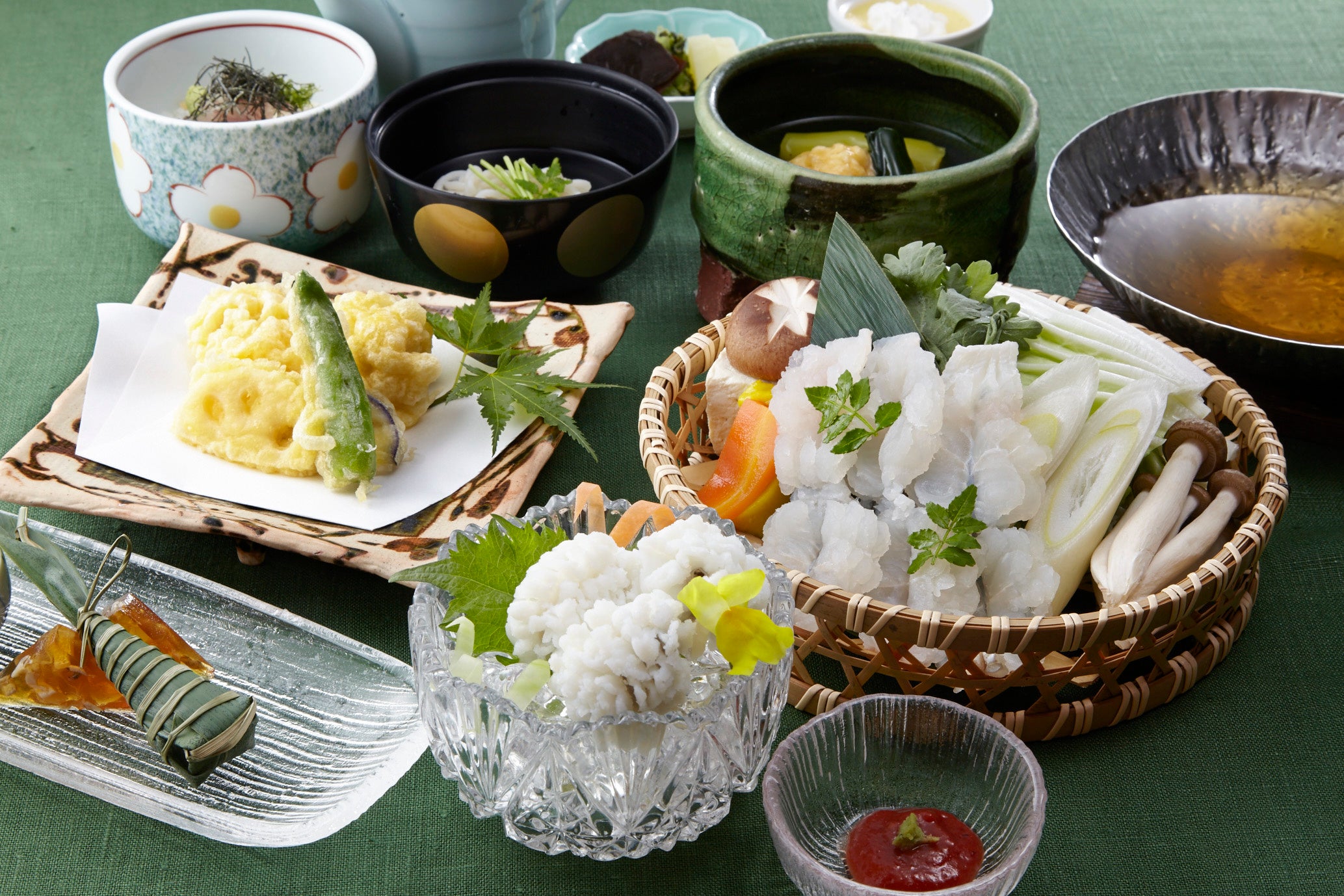 鱧会席イメージ（1 人前の盛り付け例）