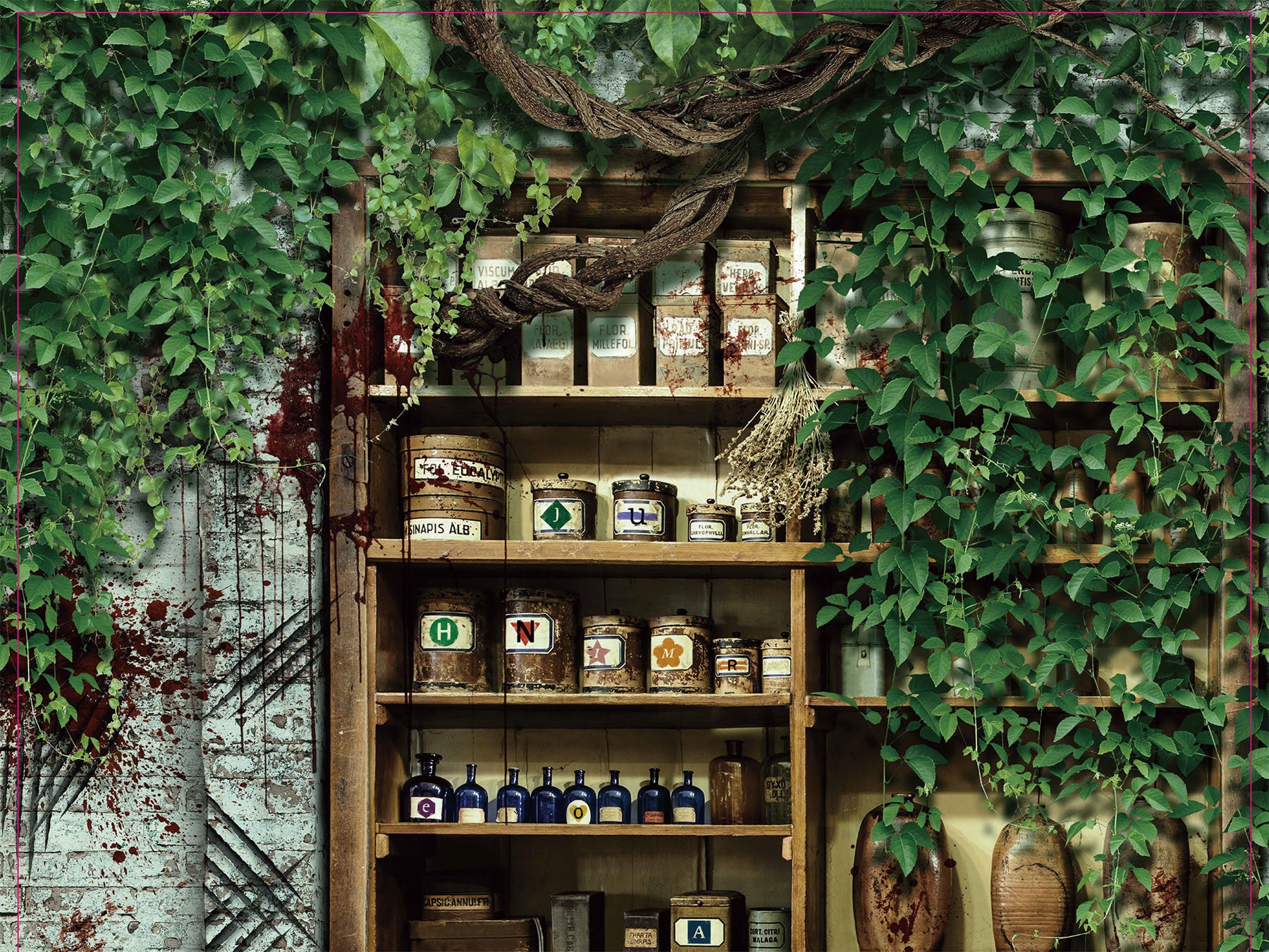 スマートフォンで視聴する動画と室内がリンクし、ストーリーがすすむ。（イメージ）