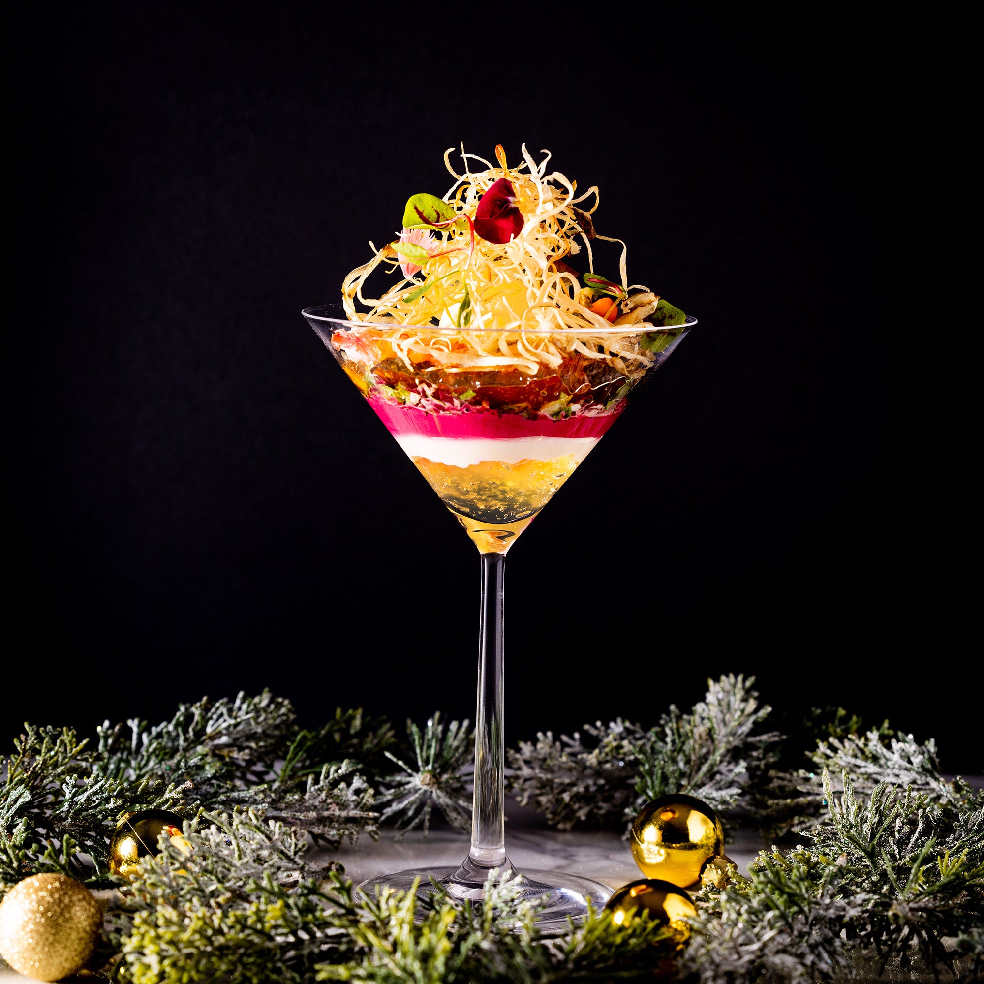 野菜と魚介のミルフィーユパルフェ