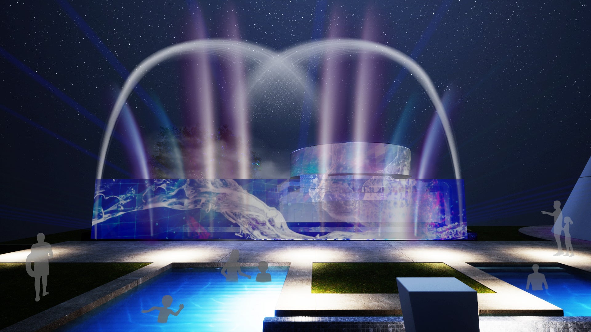 噴水ショー　イメージ