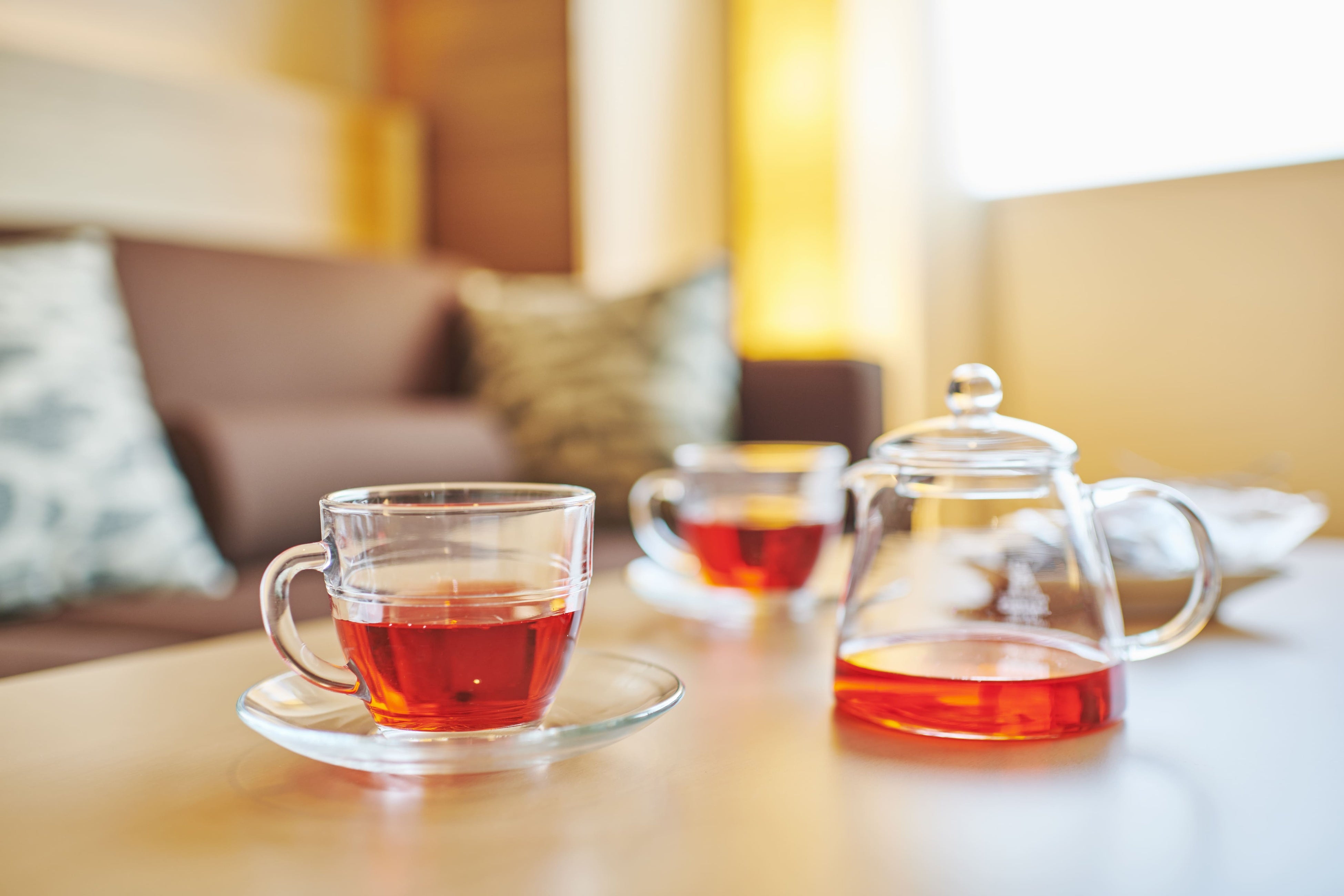 ハーブティー用にティーポッドをご用意（イメージ））