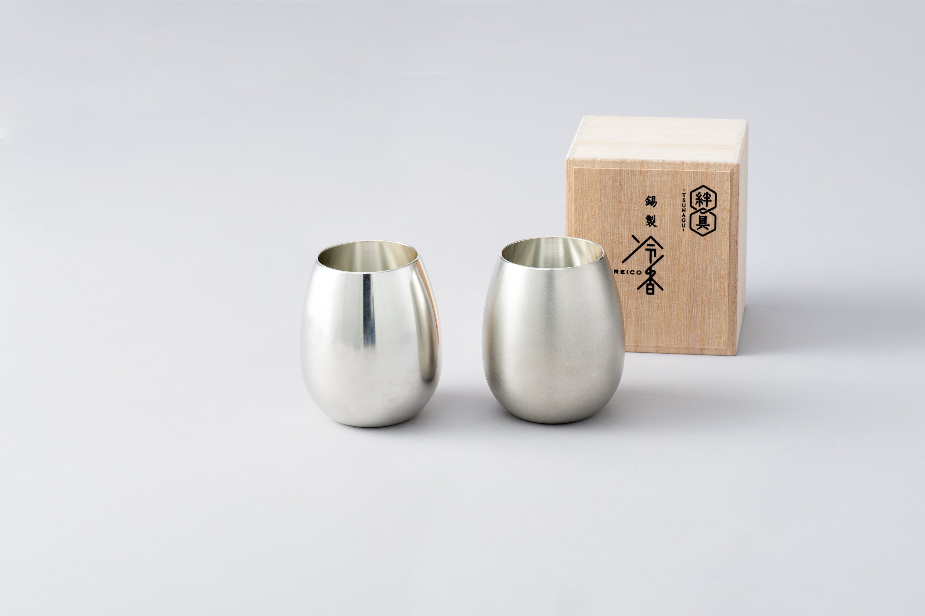 錫製タンブラー　冷香-reico- 磨・白上