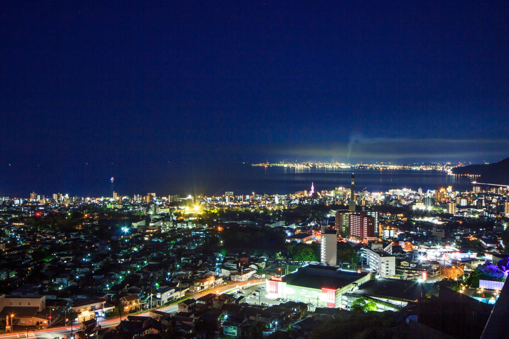 「宙館」から見える別府の夜景