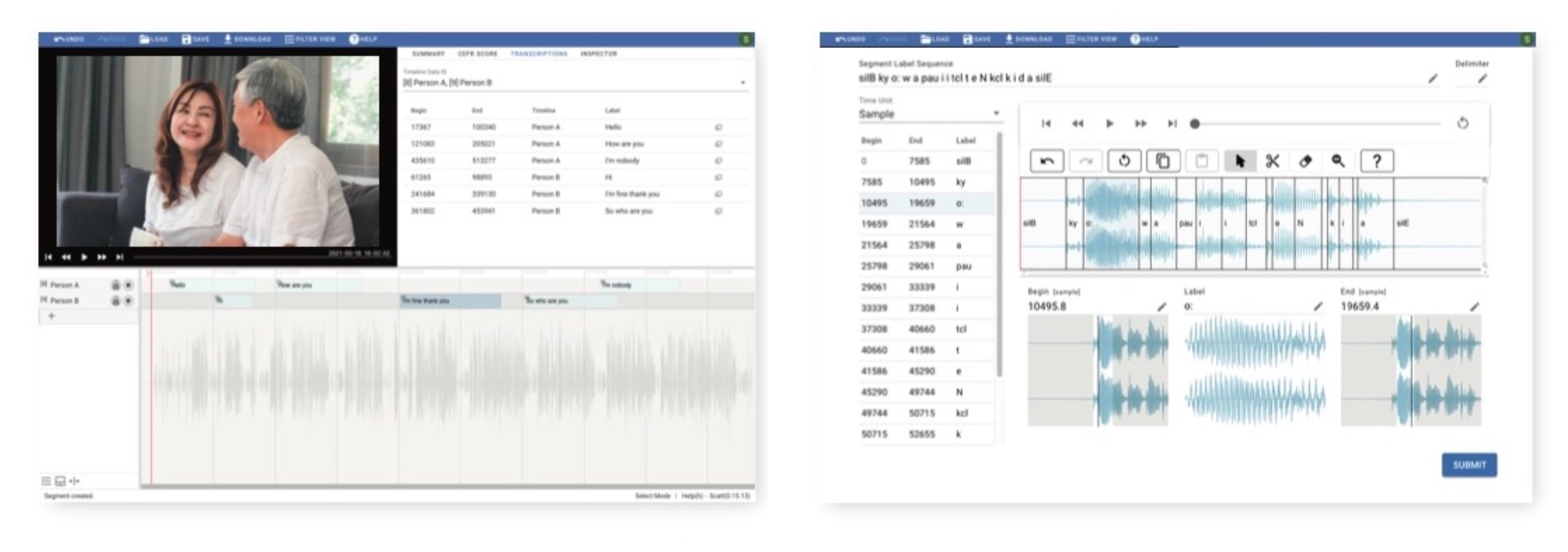 会話データアノテーションツールScatt