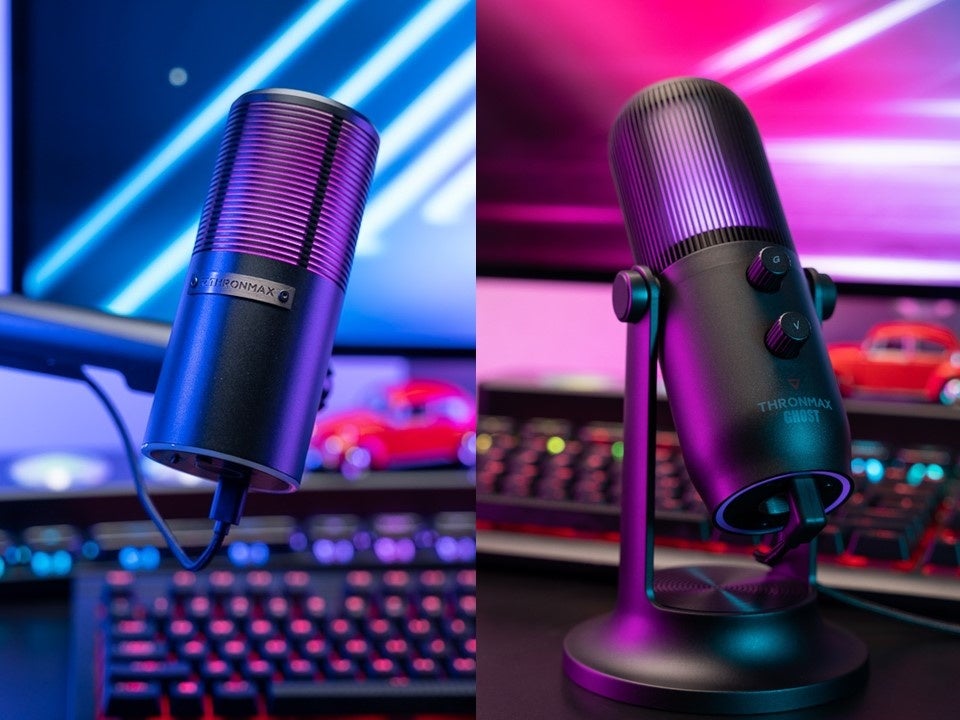 写真左「Thronmax Pulse RGB M8PRO」 写真右「Thronmax MDrill Ghost RGB」