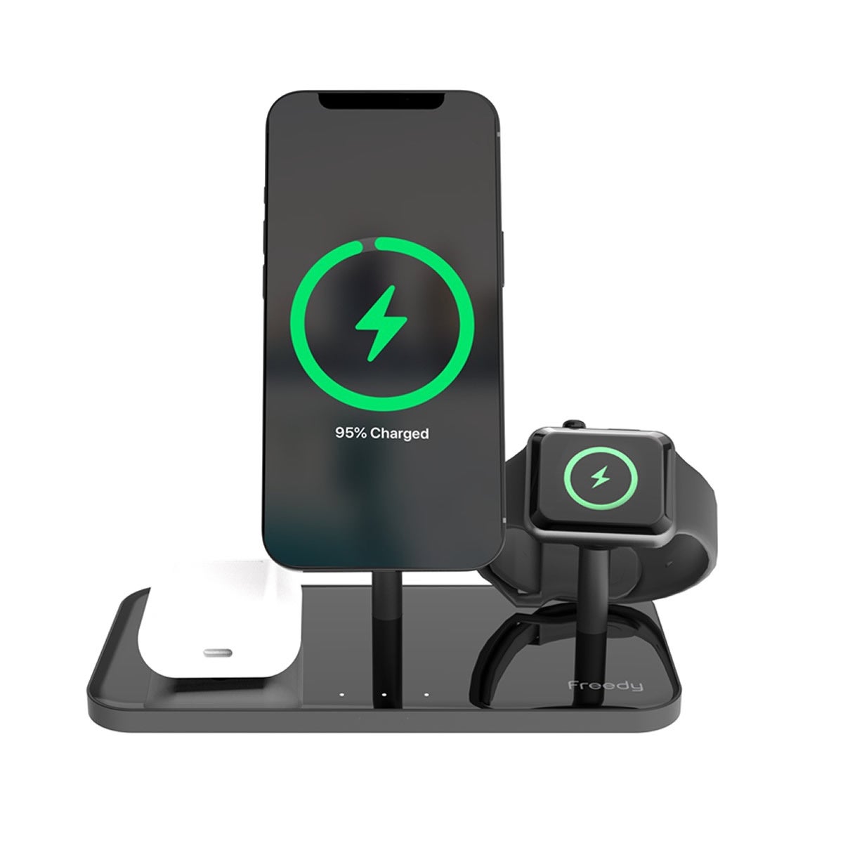 Magsafe対応のiphone Airpods Apple Watchを同時にワイヤレス充電できる Freedy マグネット 3 In 1 ワイヤレスチャージャースタンド を1月28日に発売 株式会社エム エス シーのプレスリリース Magsafe対応のiphone Airpods Apple Watchを同時にワイヤレス充電できる Freedy マグネット 3 In 1 ワイヤレスチャージャースタンド を1月28日に発売 株式会社エム エス シーのプレスリリース