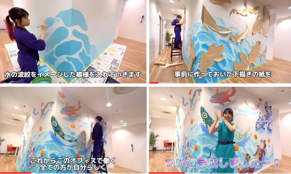 ▲制作風景（彩蘭弥さんYoutubeより））