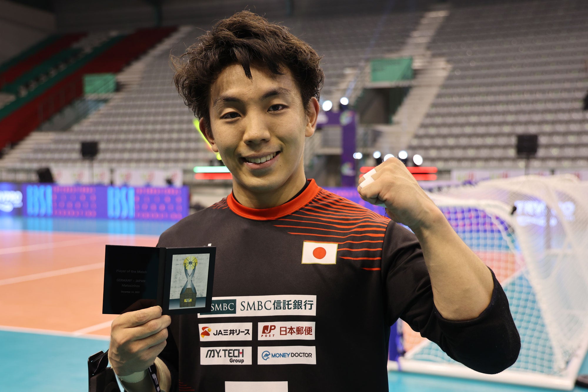 10得点を取った金子和也選手がプレイヤー・オブ・ザ・マッチに選出