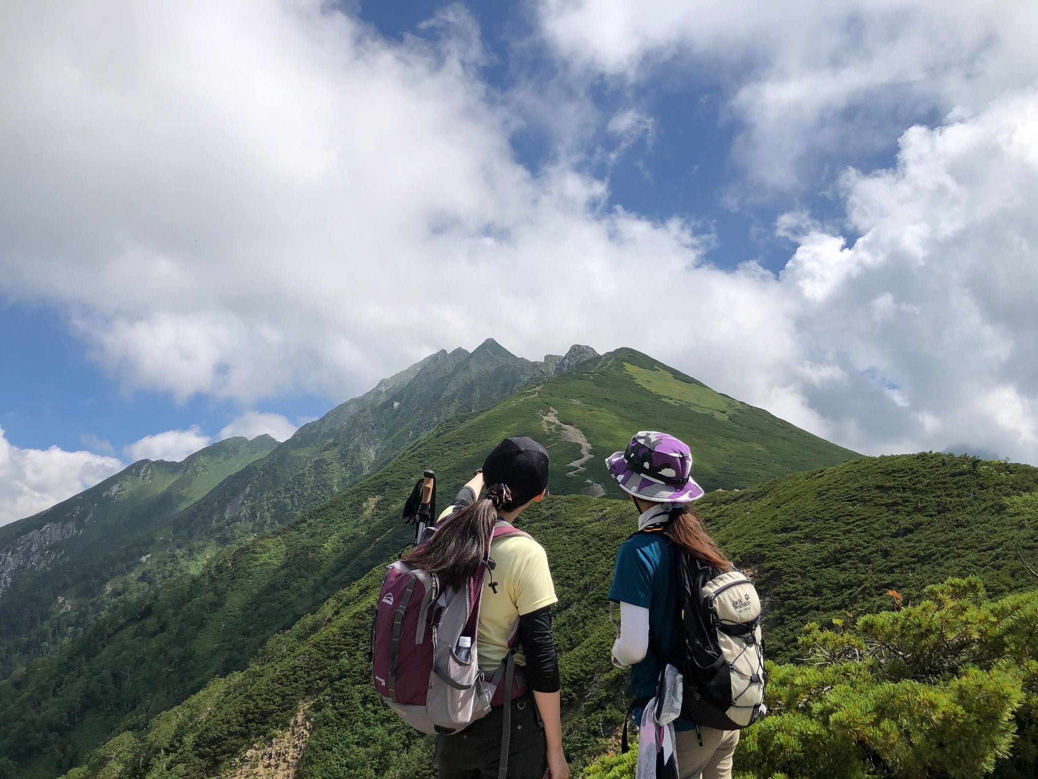 西穂山荘から西穂丸山へ