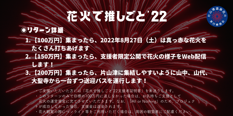 花火で推しごと’22リターン詳細②