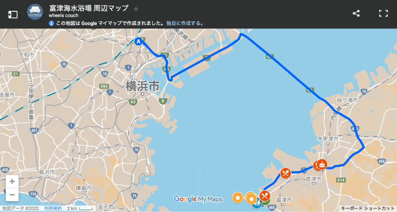 おすすめスポット例：富津海水浴場