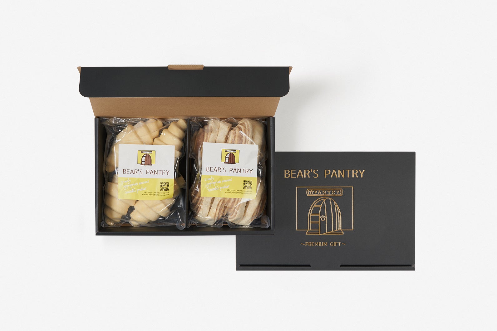 仏直輸入AOPバター使用冷凍クロワッサン＆ヨーロピアンシナモンロール各4点ギフトセット