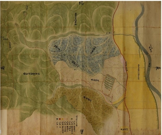 西賀茂村山堺絵図