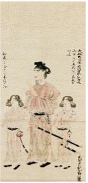 聖徳太子二王子像 1幅（紙本著色   江戸時代（19世紀）・大谷大学博物館案）