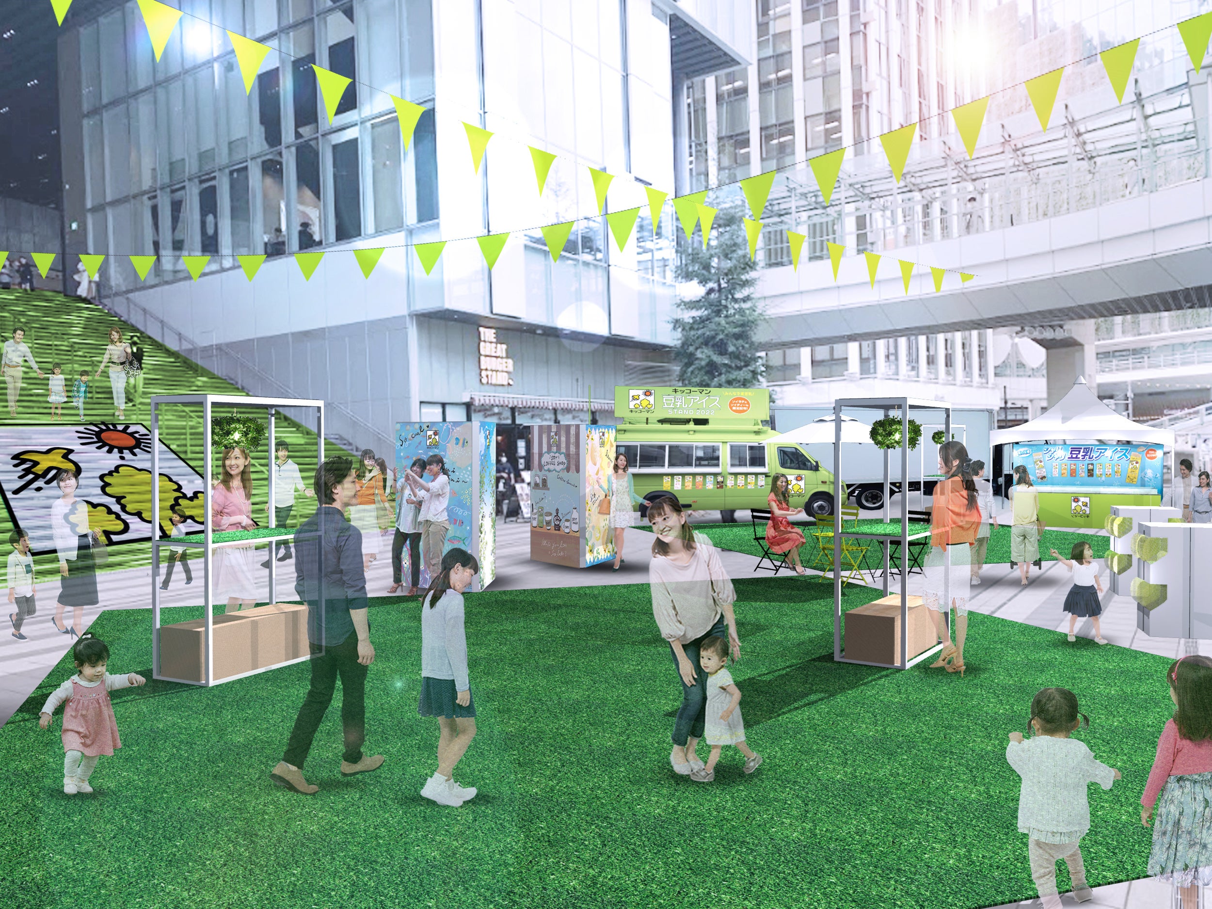 SNSでも話題の豆乳アイスを1日1,020（トウニュウ）本、無料配布