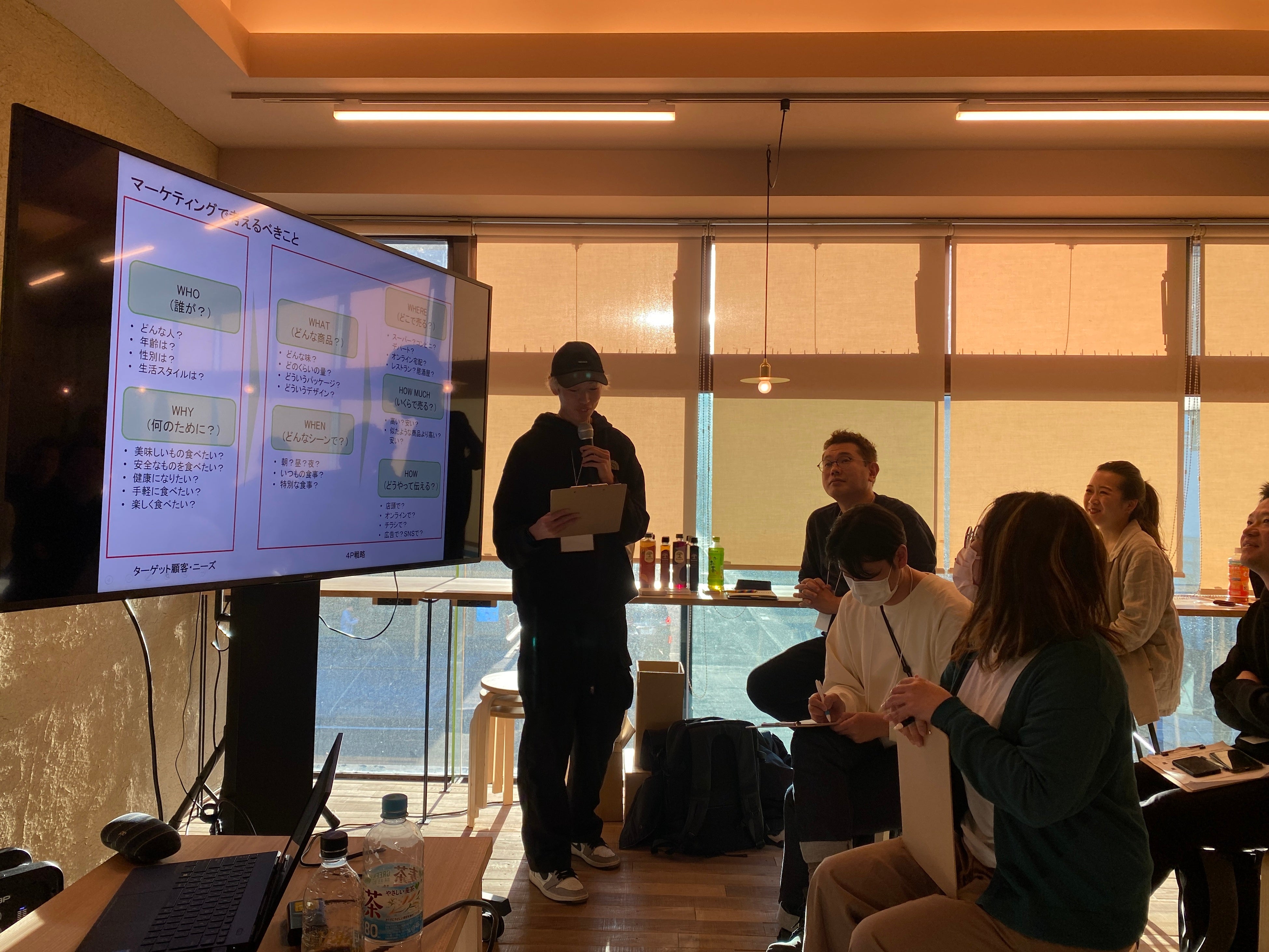 参加者による事業構想の発表。