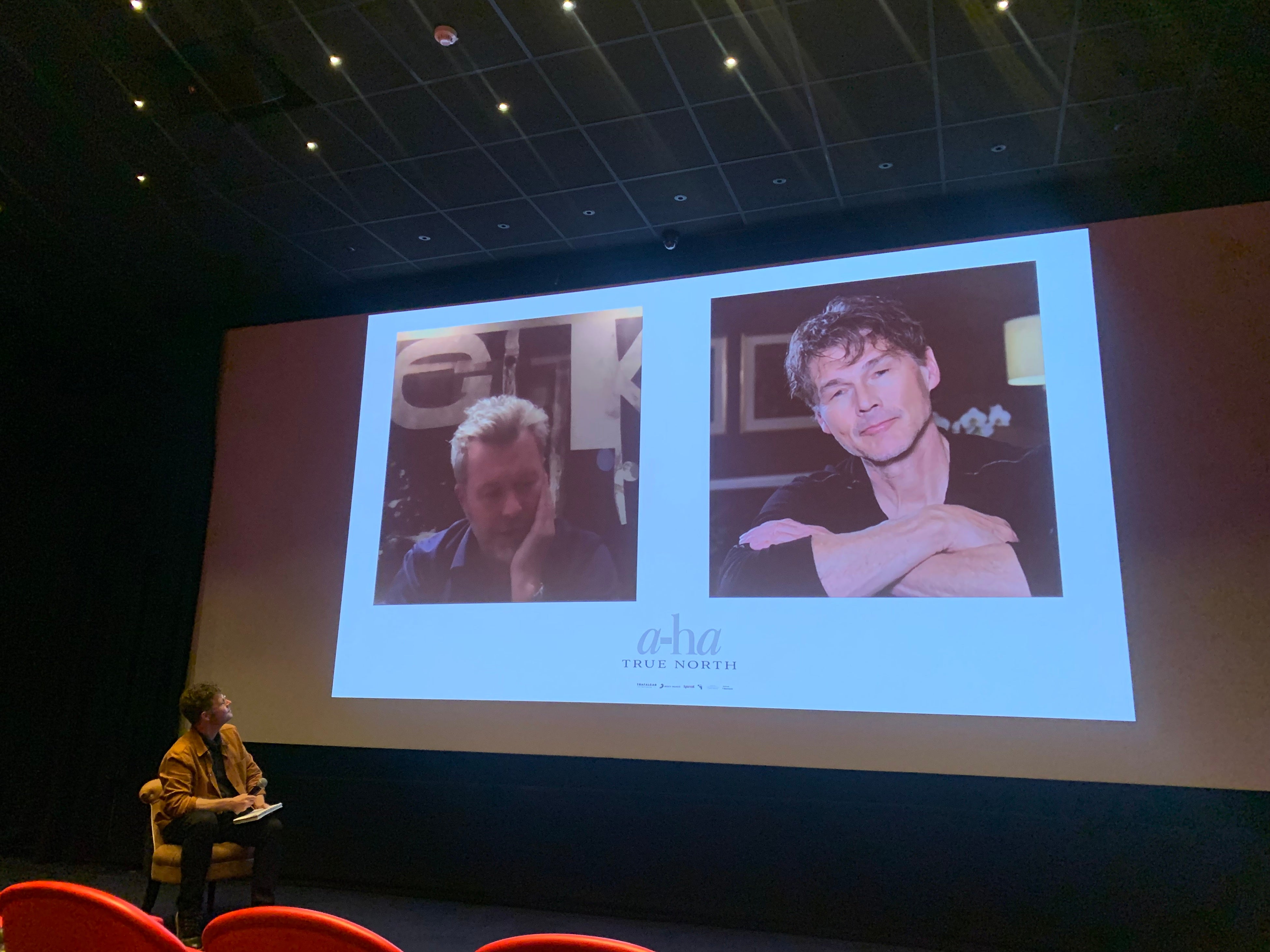 a-ha映画『トゥルー・ノース』Q&Aの様子