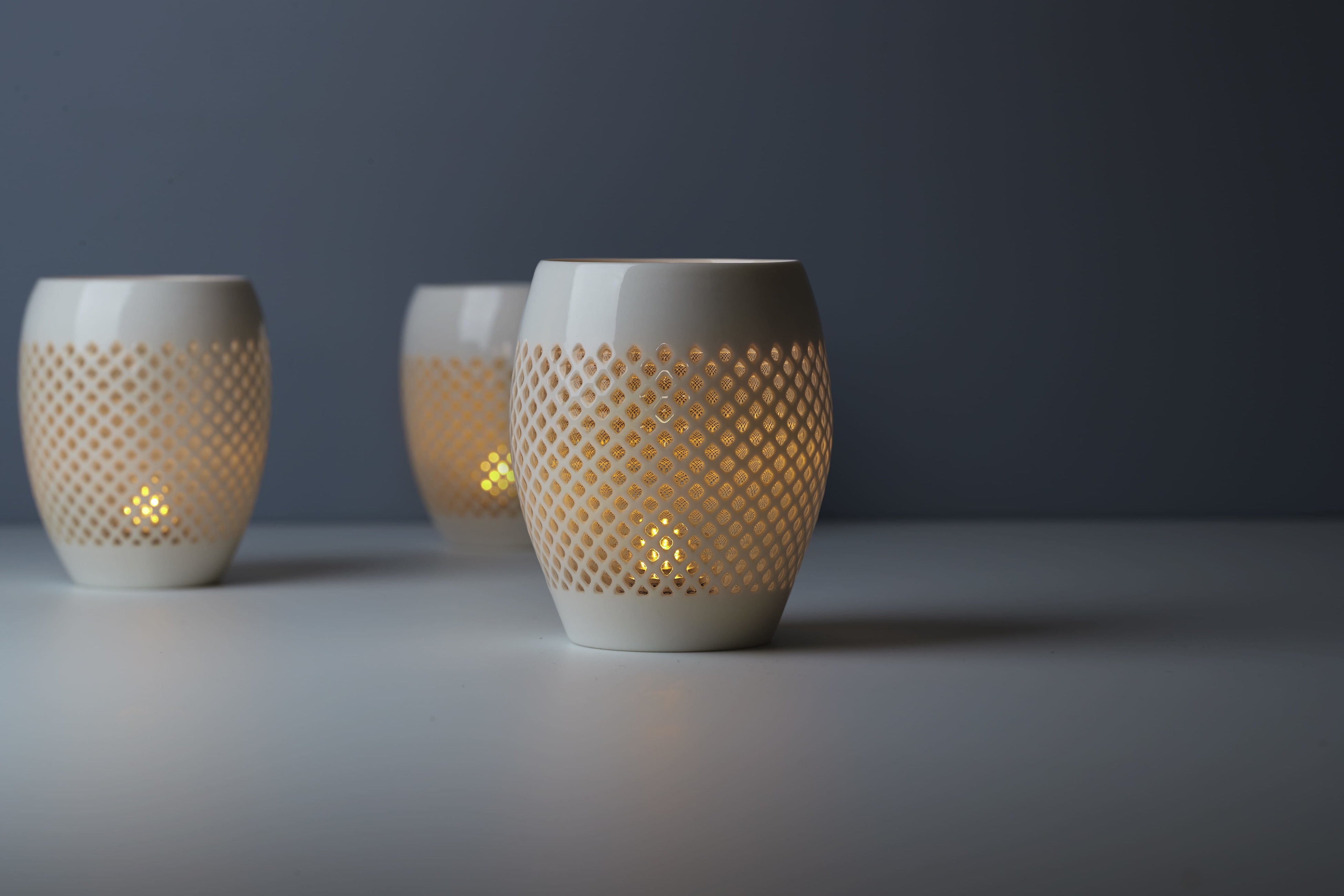 しずく彫り　LEDキャンドル