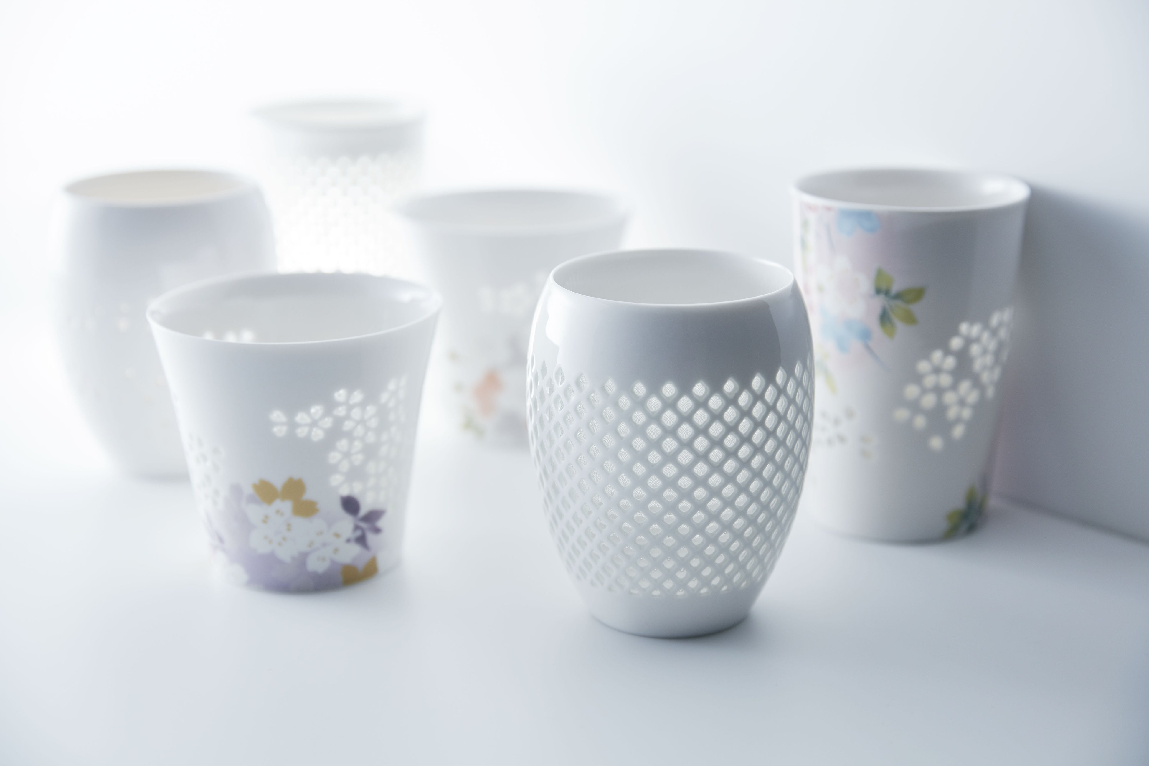 二明商店オリジナル陶磁器「しずく彫り」