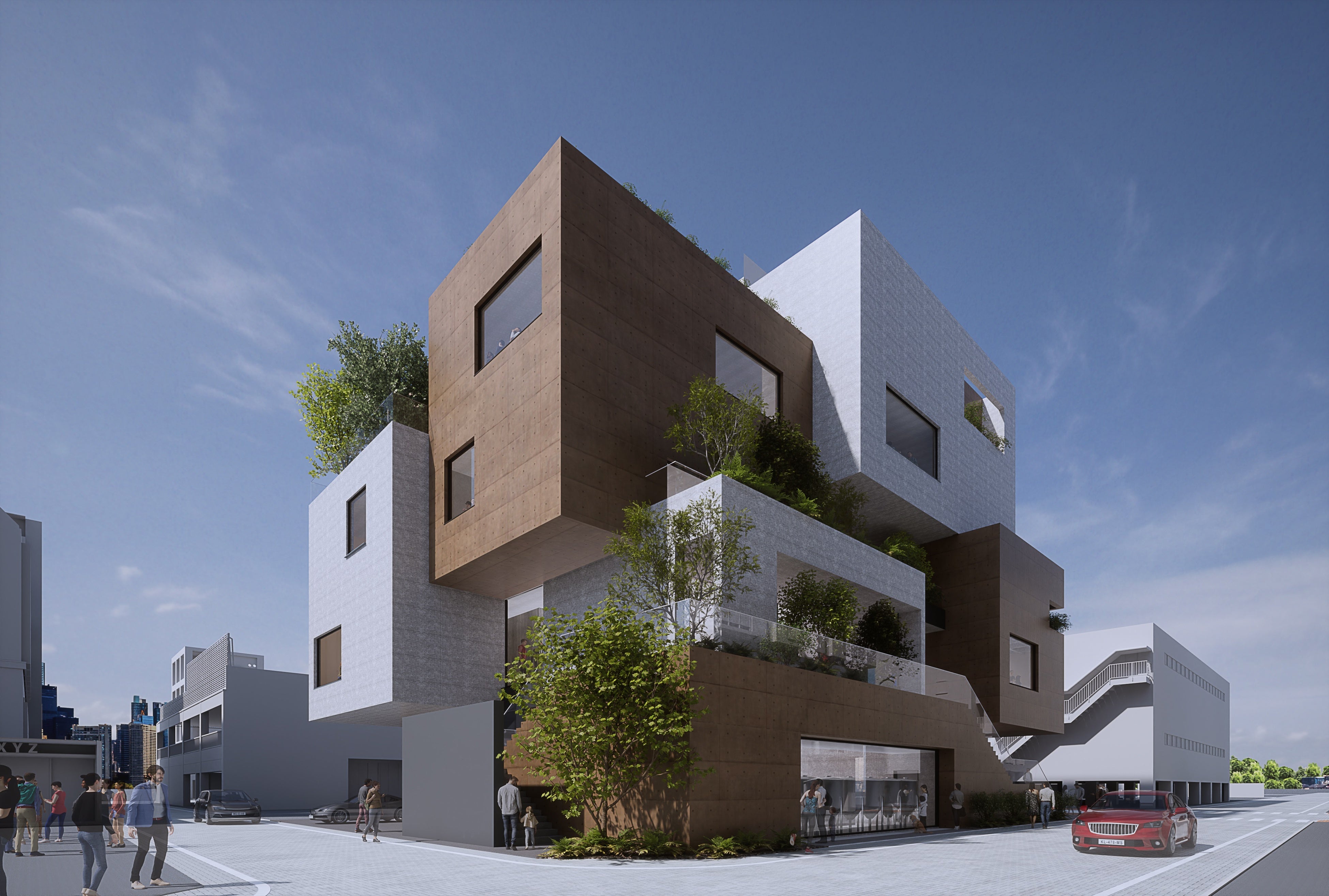 MEINOHAMA STEPS施設イメージ パース ©SAWARISE