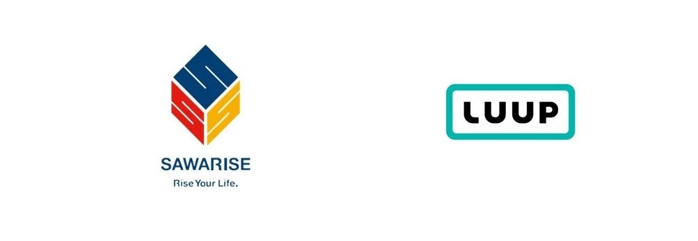 サワライズロゴ、Ｌｕｕｐ社ロゴ©SAWARISE