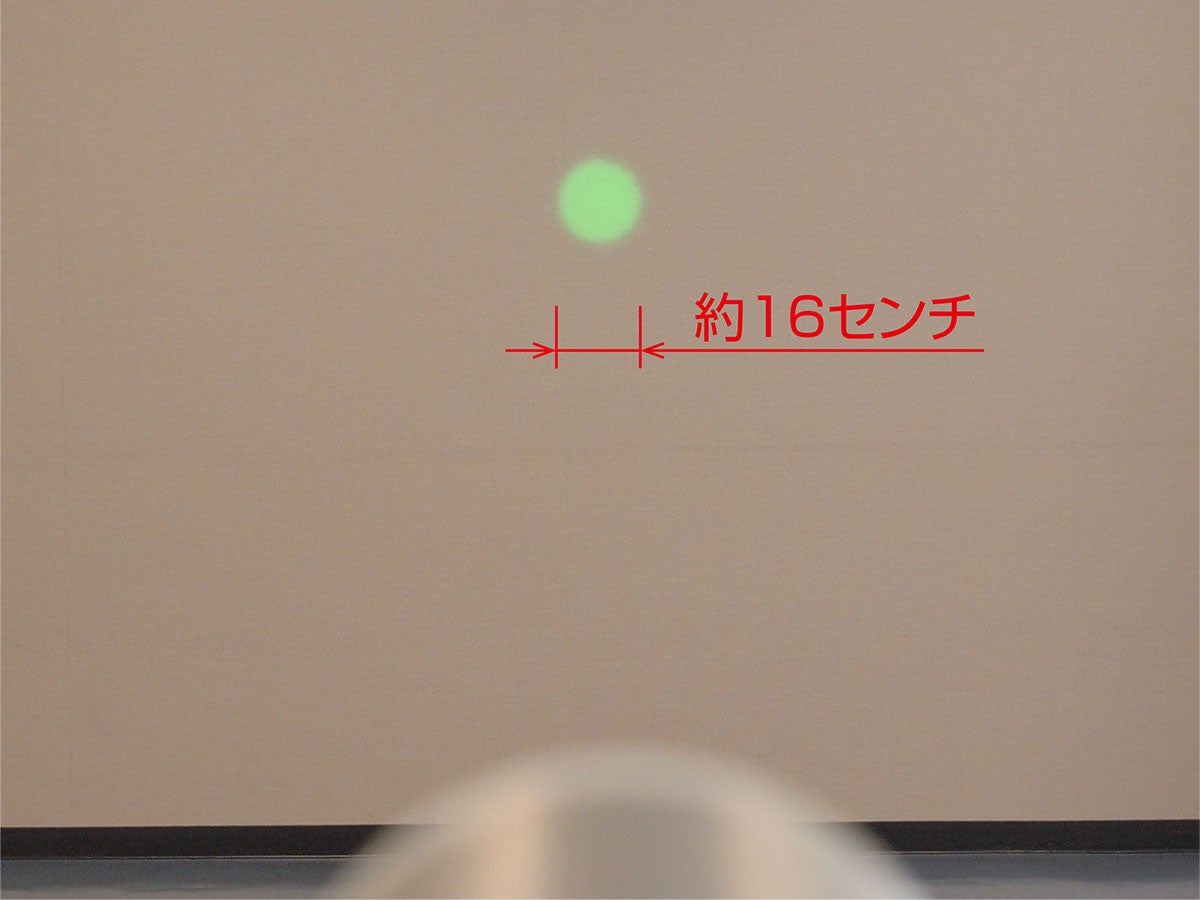 距離6mから投影