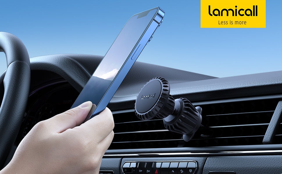 Lamicall】マグネット式車載用スマホホルダーを販売、超強力磁石N52を6
