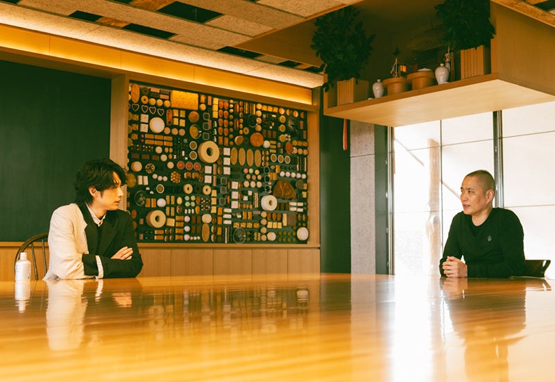 ディーン氏とたねや社長 山本昌仁（2022年滋賀を訪問）