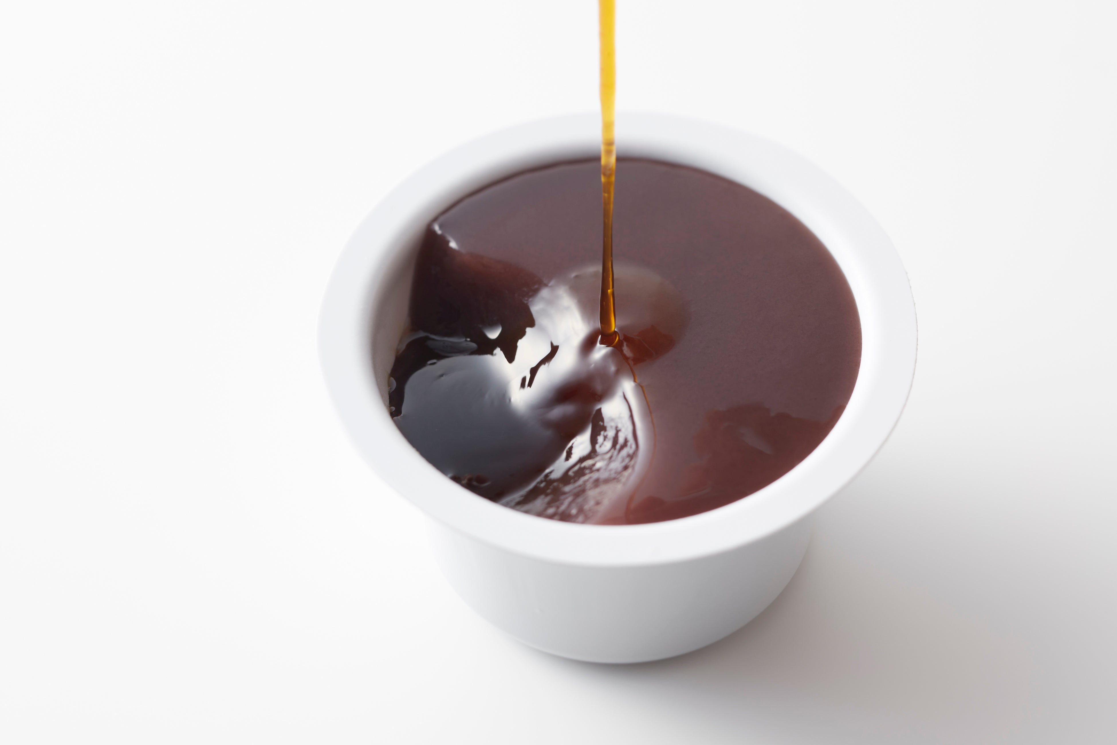 たねや「本生羊羹」と「コーヒーソース」の組み合わせ