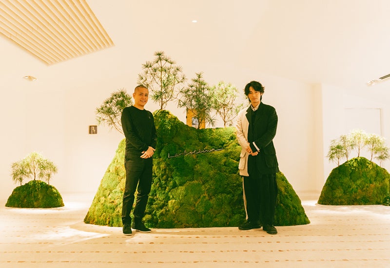 （右）ディーン・フジオカ氏と （左）たねや社長山本昌仁