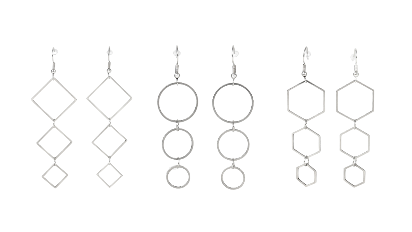 サージカルステンレス製ピアス３種