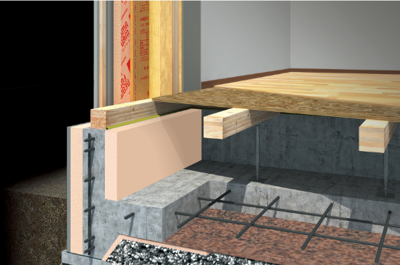 壁・基礎断面図　※CGのため、イメージです。実際とは異なります。