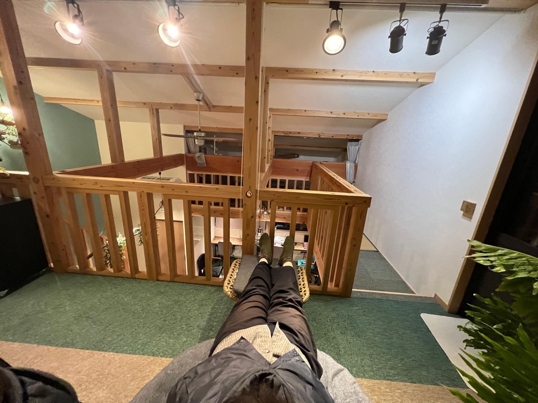 読書をしながら、のんびりできる施設の様子