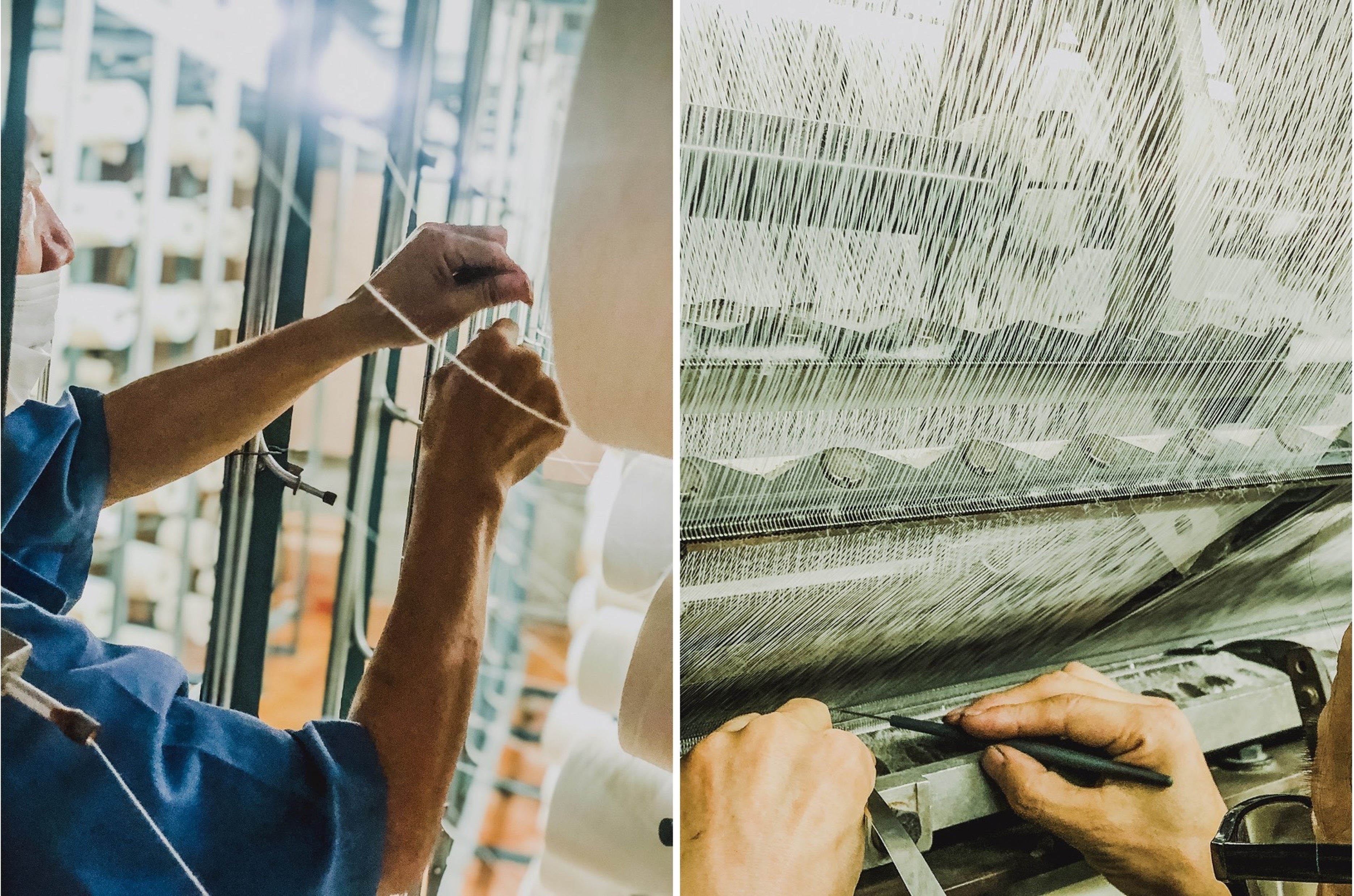 森弥毛織の毛布製造の様子