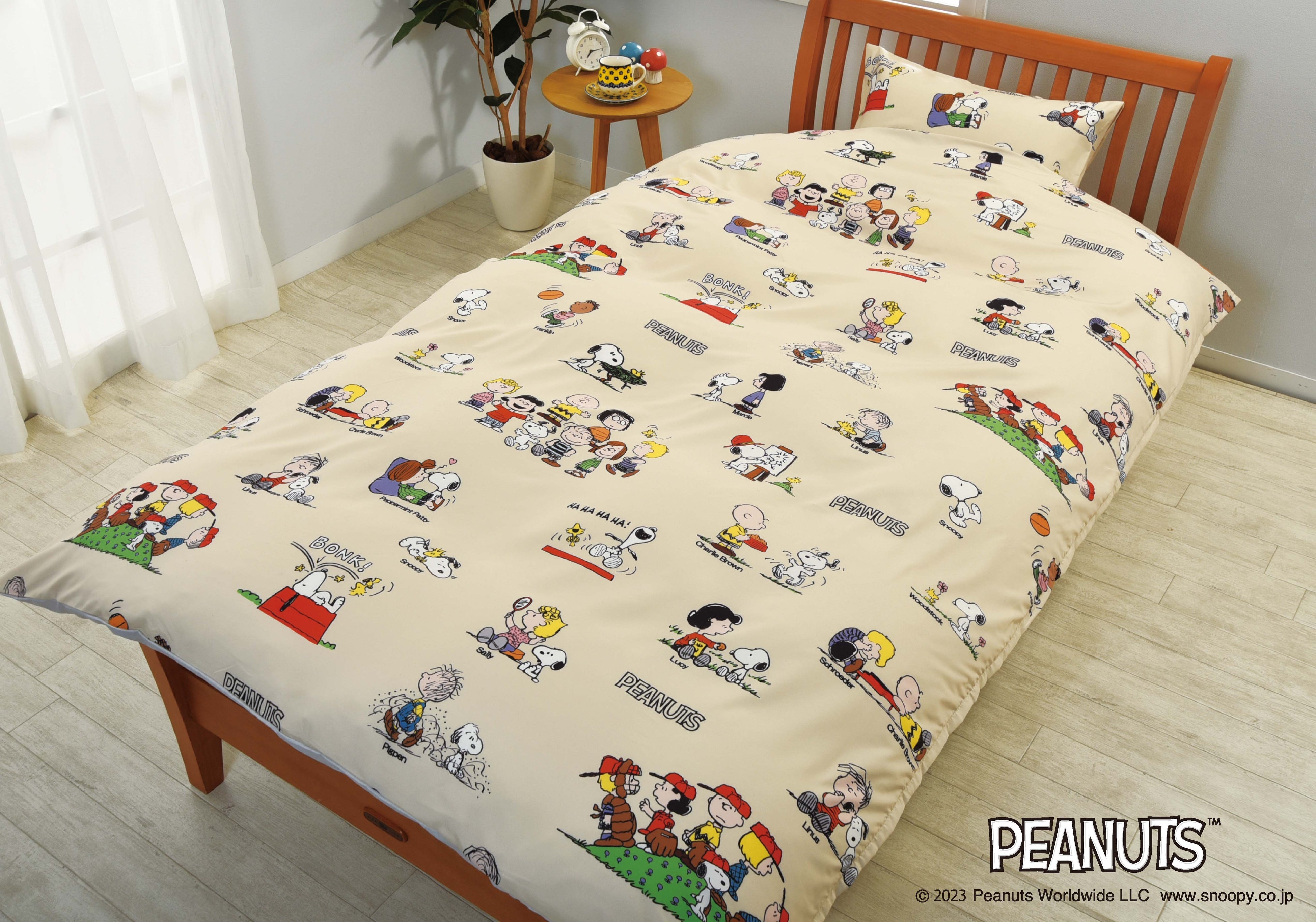 ベッド・マット・カバー Snoopy Amazon｜スヌーピー 布団カバー 3点セット シングル シングル 枕
