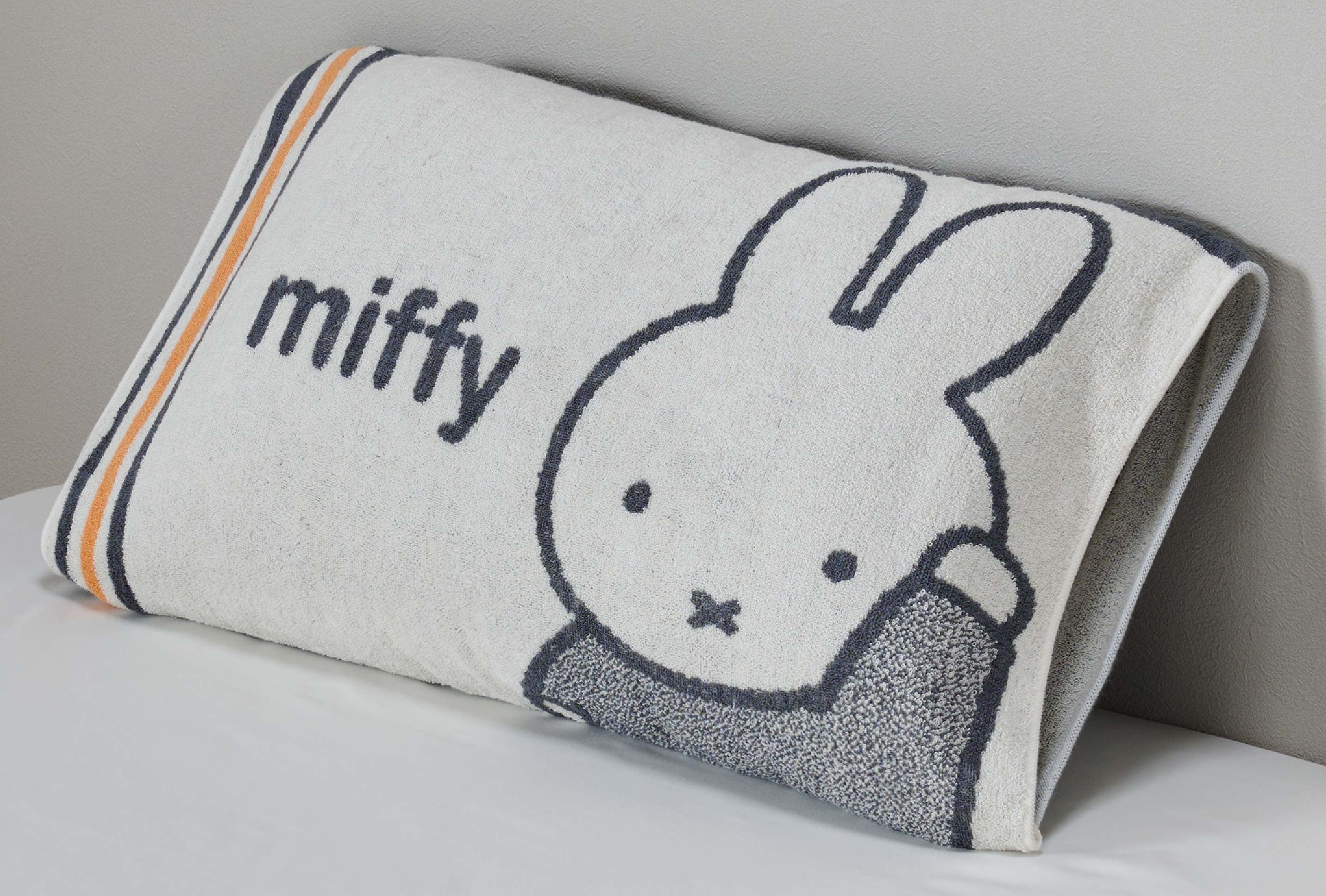 のびのびタオルピローケース あいさつ柄・裏