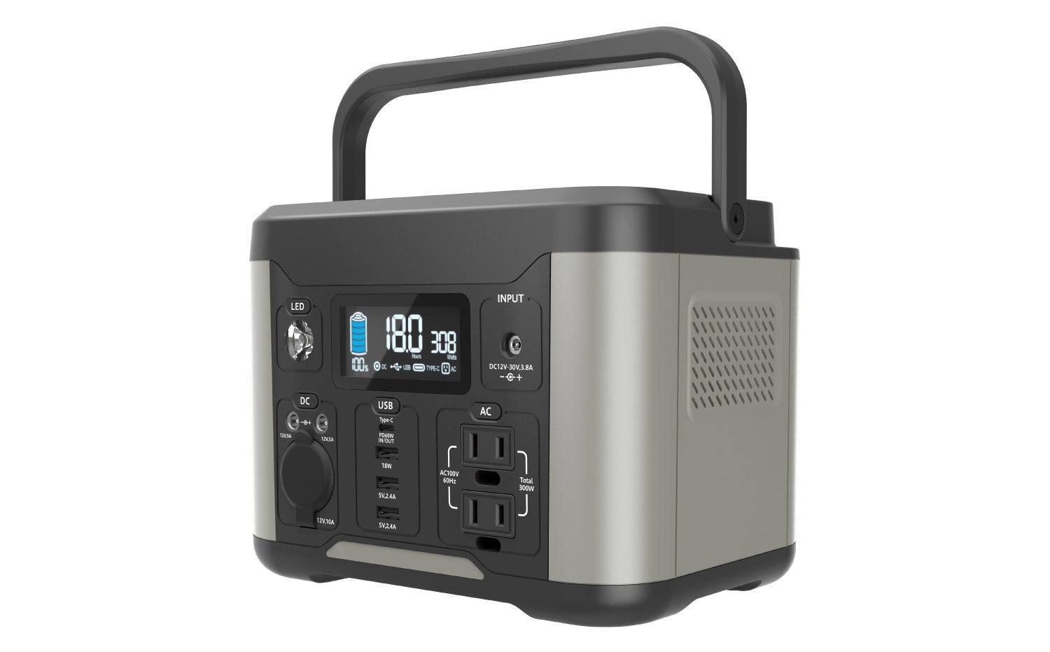 300Wポータブル電源(品番:TL127GY-KW)