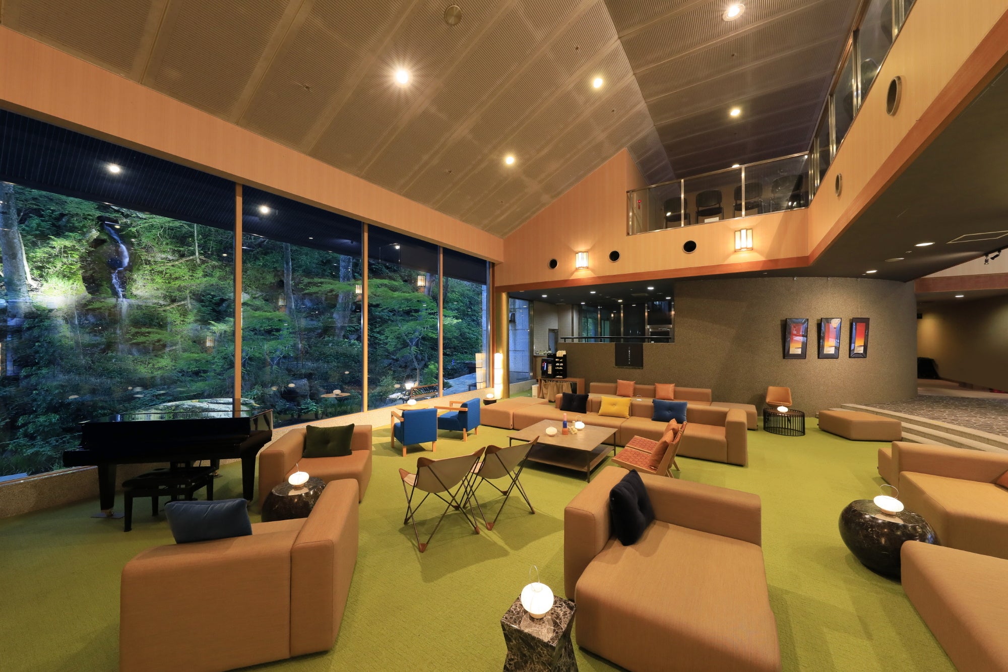 広々としたロビーラウンジ(ゆとりろ那須塩原)