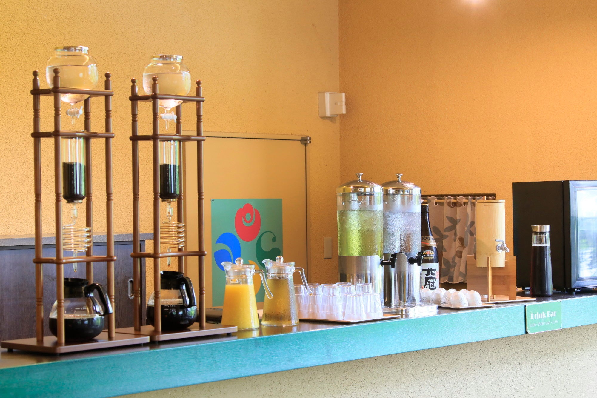 奥日光ホテル四季彩　ウェルカムドリンクコーナー※イメージ