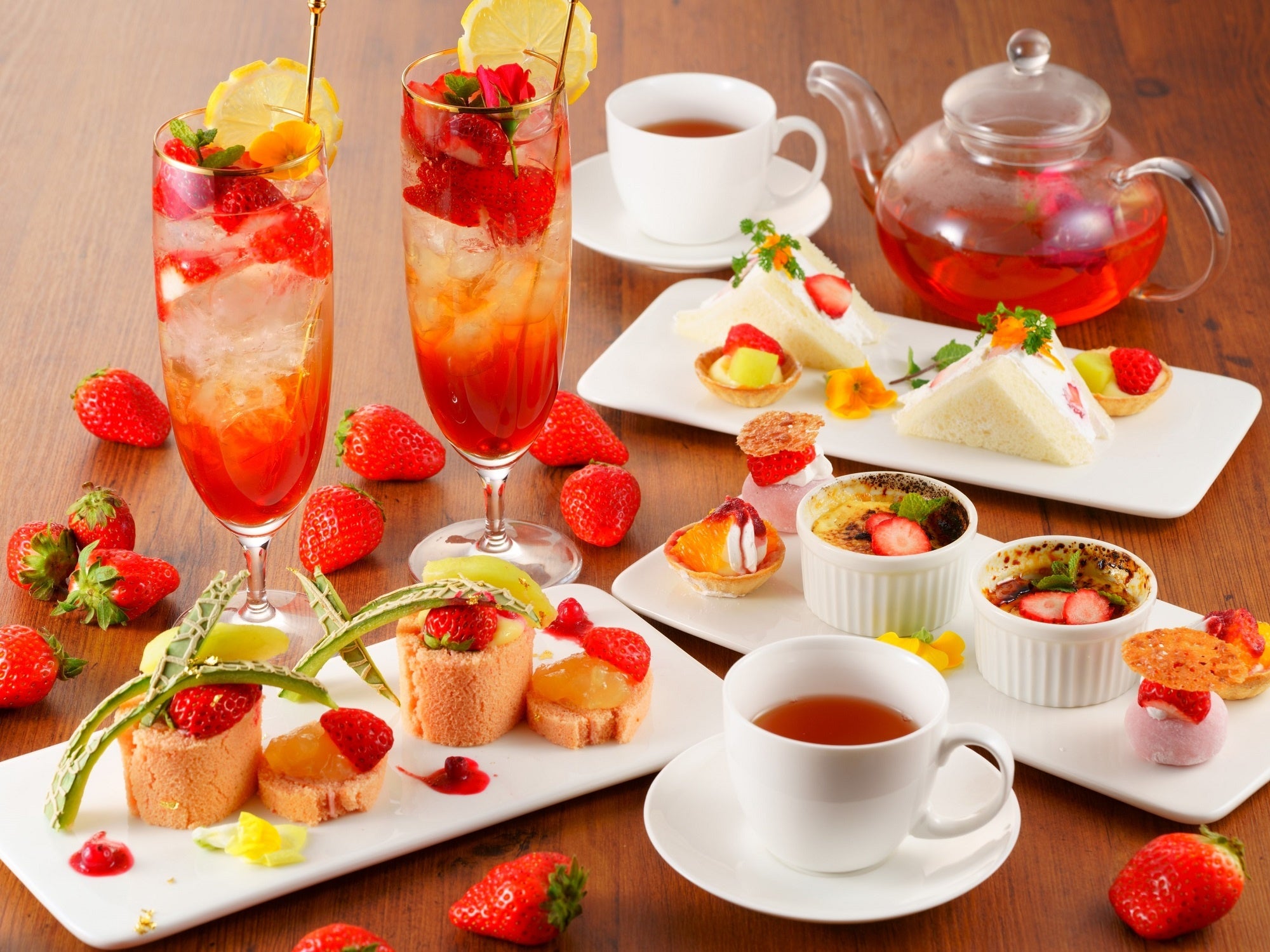 ベリーツを使ったアフタヌーンティーセット※イメージ