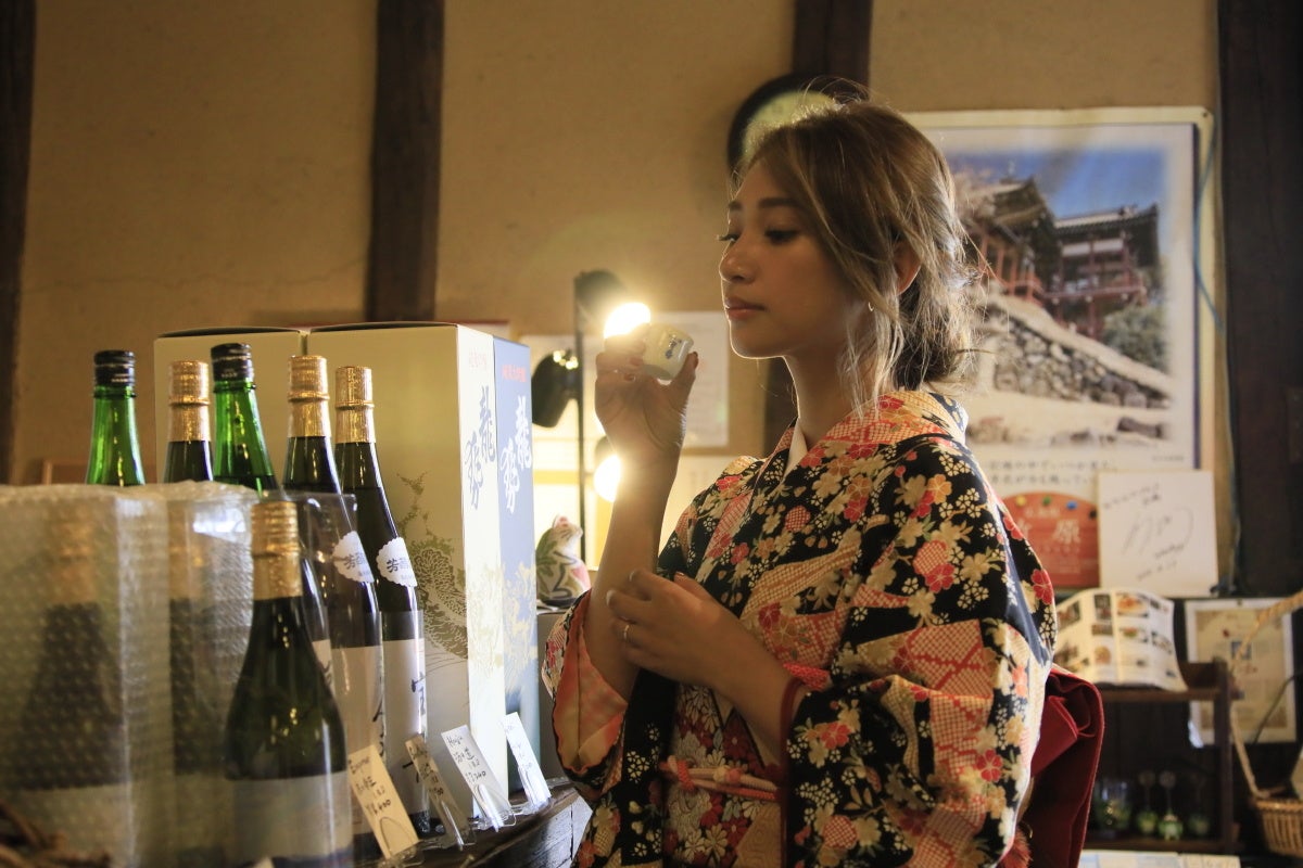 日本酒の飲み比べ