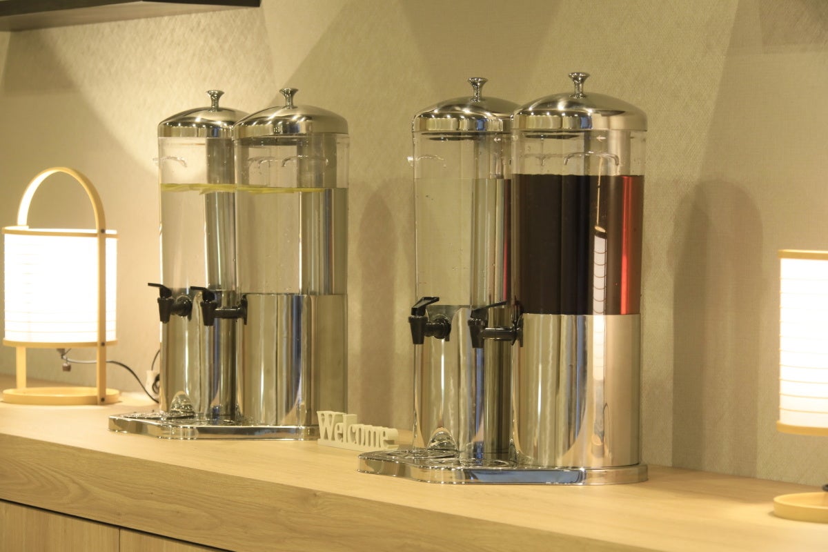 湯上り処には各種デトックスウォータをご用意