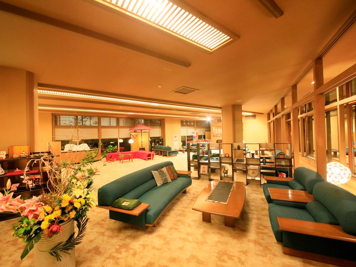 開放感のあるロビー