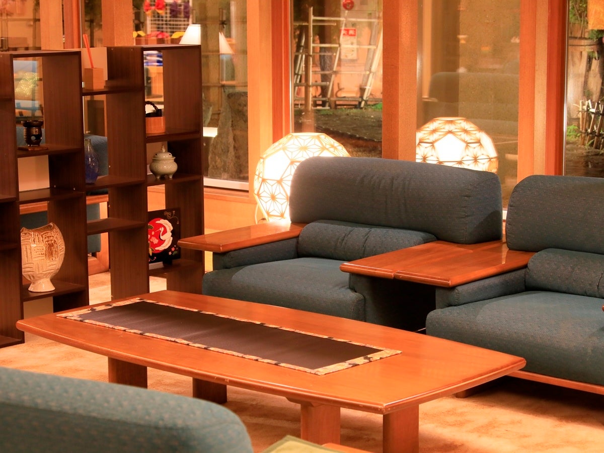 開放感のあるロビー