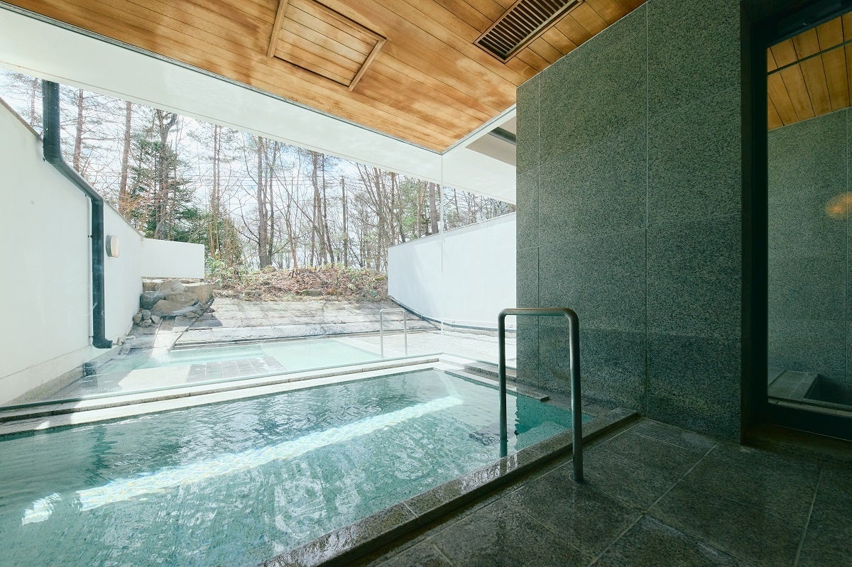 2種の温泉を堪能できる大浴場（フォートリート草津）