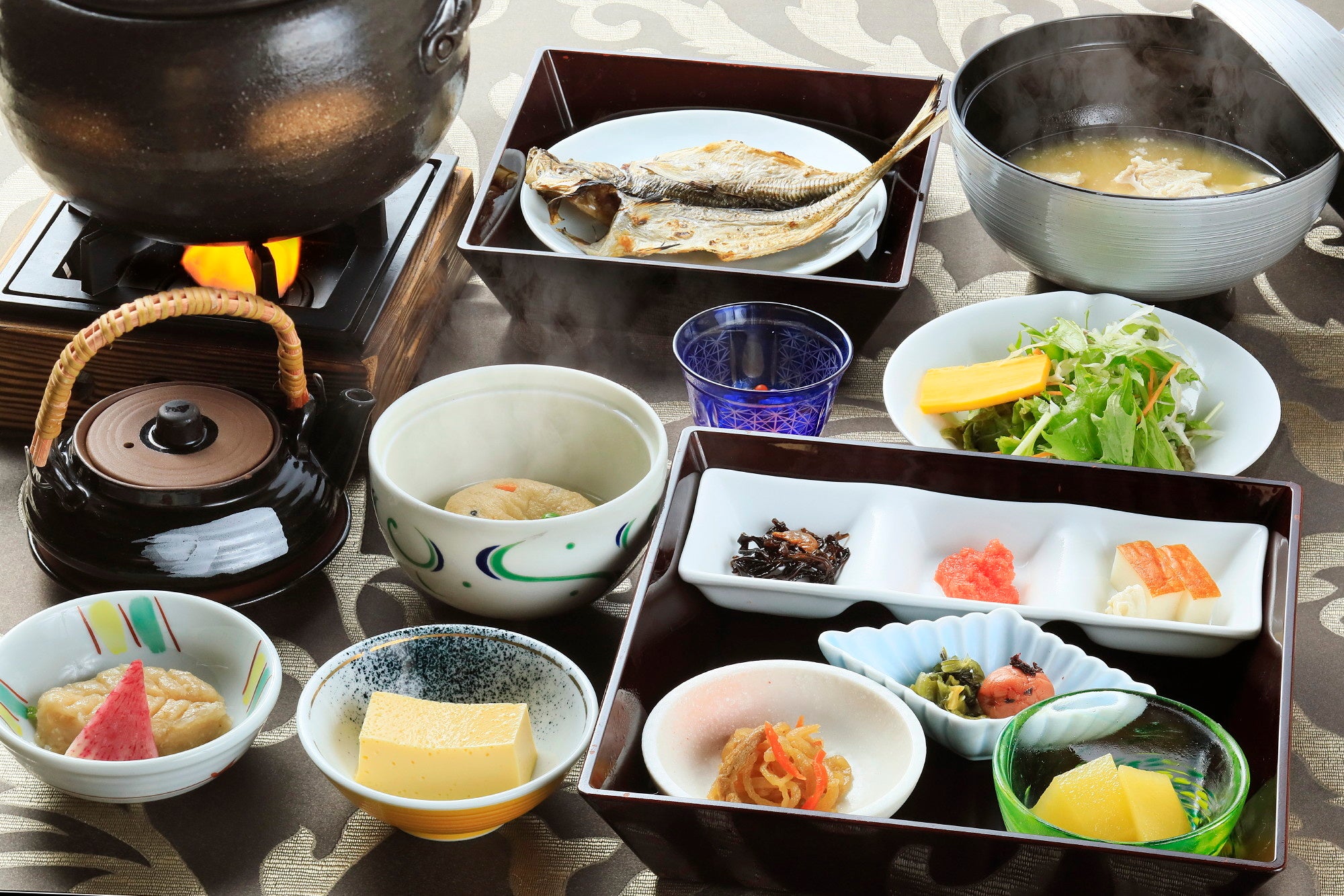 朝食はほっこり和朝食を