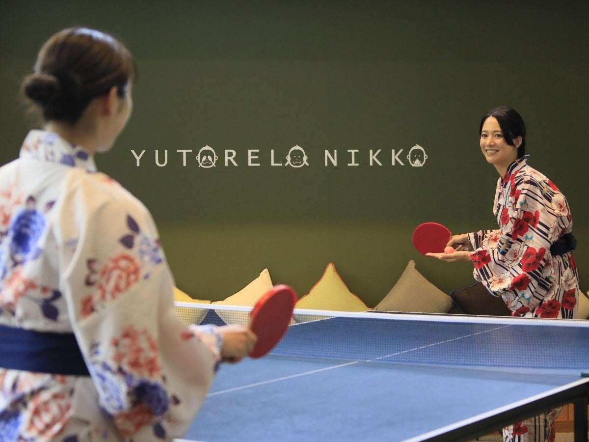 ゲームラウンジには卓球も