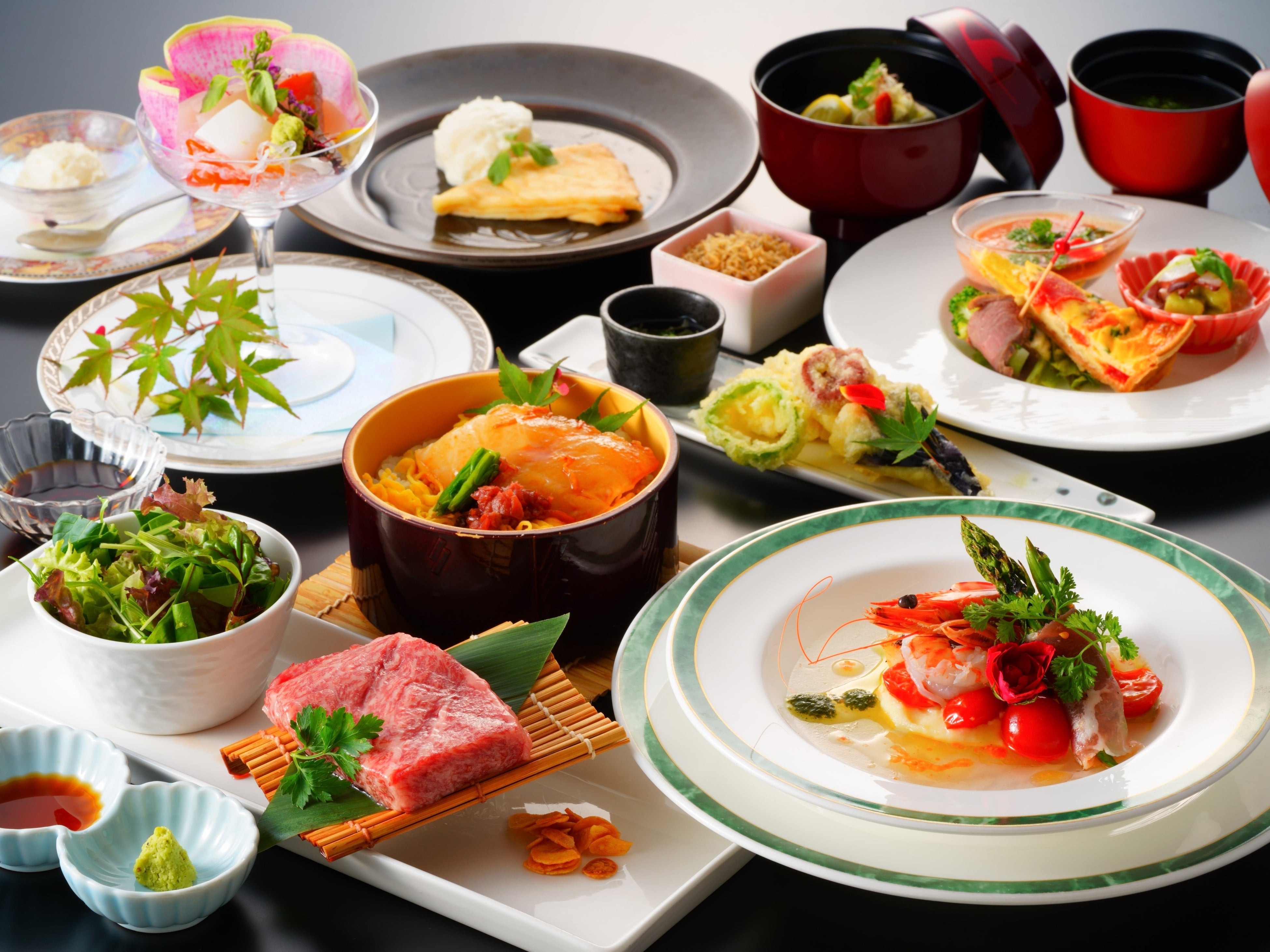 大分の旬の素材を活かしたご夕食※イメージ