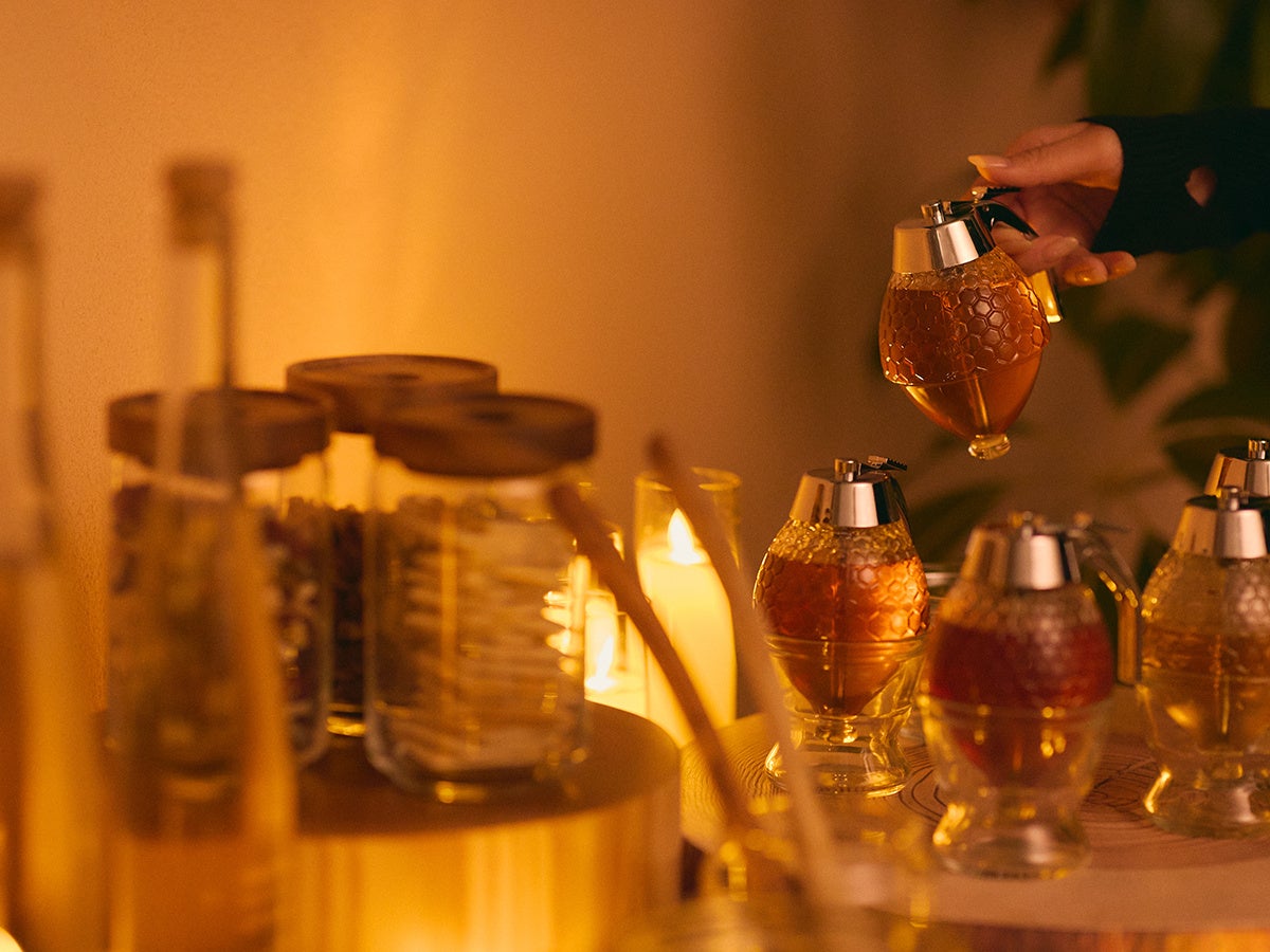 夜にはキャンドルが灯ります