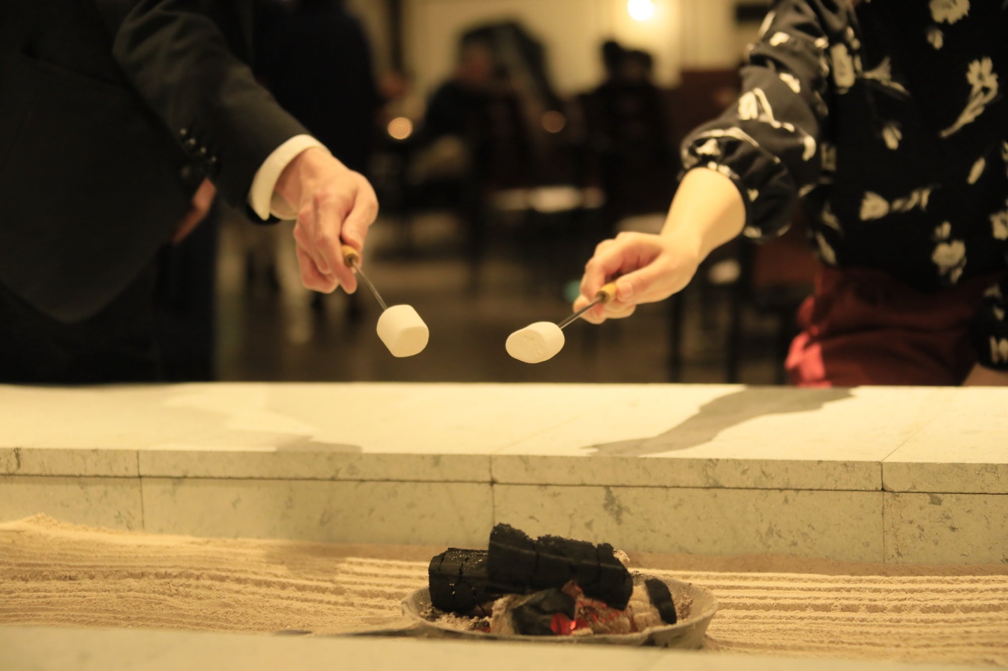 焼きマシュマロも無料です